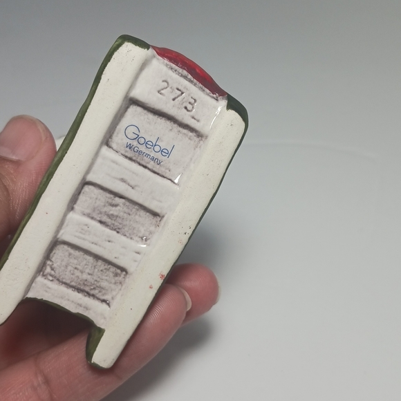 Vintage Goebel 1990 Annual Baby Santa On Sleigh Ornament #273 W. Germany - Picture 8 of 11